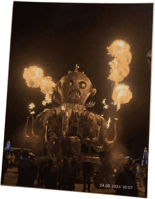 Burning Man photo two in stack sequence